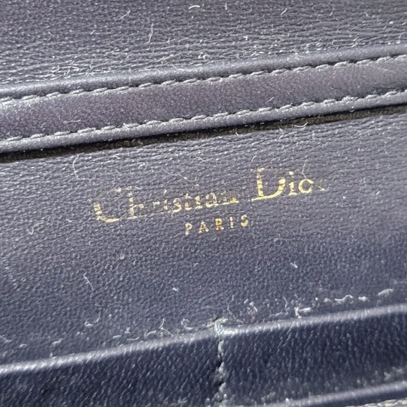 Authentic CHRISTIAN DIOR Metallic Brushed Calfskin Diorama Wallet on Cha… - Picture 15 of 16